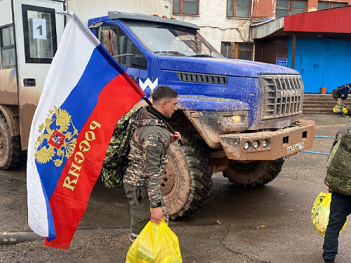 Первых мобилизованных проводили в Усть-Куте 