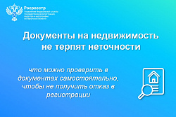  Документы на недвижимость не терпят неточности