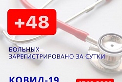 За сутки в Усть-Кутском районе выявлено 48 новых случаев коронавируса.