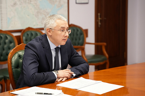 Игорь Кобзев провел рабочую встречу с управляющим Отделением Социального фонда России по Иркутской области Алексеем Макаровым