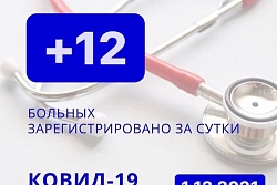 За сутки в Усть-Кутском районе выявлено 12 новых случаев коронавируса.