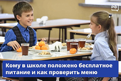 Кому в школе положено бесплатное питание? 