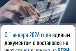 С 2026 года единым документом о постановке на учет в налоговом органе будет выписка
