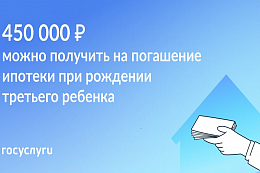 На Госуслугах можно оформить выплату многодетным семьям на погашение ипотеки