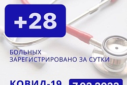 За сутки в Усть-Кутском районе выявлено 28 новых случаев коронавируса.