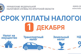 Уплатите налоги до 1 декабря!