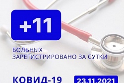 За сутки в Усть-Кутском районе выявлено 11 новых случаев коронавируса.
